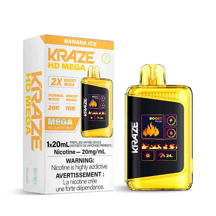 Kraze HD Mega 20k Banana Ice